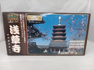  plastic model .. company 1/400.. temple . -ply . Gold japanese tradition beautiful Gold version 