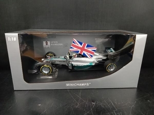 MINICHAMPS 1/18 メルセデス AMG ペトロナス F1チーム W05 L.ハミルトン アブダビGP 2014 ウィナー フラッグバージョン ミニチャンプス