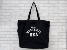 WIND AND SEA × HYSTERIC GLAMOUR ウィンダンシー ヒステリックグラマー ビッグ トートバッグ 刺繍 ロゴ ブラック WDS-HYS-3-13_画像1