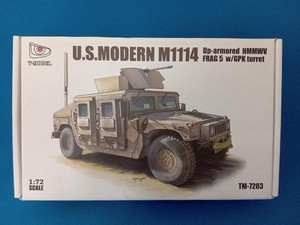 未使用品 プラモデル T-MODEL 1/72 U.S. HMMWV M1114 FRAG5 w/GPK 砲塔