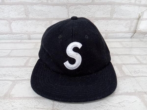 Supreme 15AW S logo シュプリーム Sロゴ ウール キャップ 帽子 ブラック メンズ 状態考慮