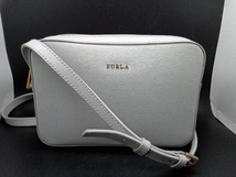 FURLA ショルダーバッグ グレー ダブルジップ フルラ_画像1