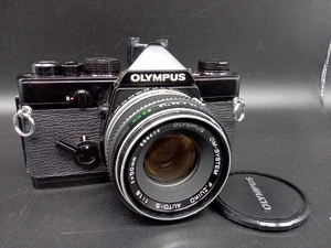 ジャンク OLYMPUS OM-1 フィルムカメラ 交換レンズ付き ZUIKO AUTO-S 1:1.8 F=50MM 単焦点レンズ