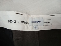 サイズ3 ディセンダント/ DESCENDANT/綿パン/DC-3 ORGANIC COTTON TWILL TROUSERS/ブラウン 店舗受取可_画像3