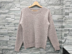 MHL./Margaret Howel/ Margaret Howell /lDRY LAMBS WOOL KNIT/ knitted pull over / gray /M size 