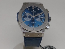 【箱付き】 HUBLOT ウブロ 521.NX.7170 クラシックフュージョン 自動巻 腕時計 ブルー文字盤_画像2