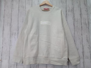 Supreme シュプリーム Box Logo Crewneck Sweatshirt 2018 ボックスロゴクルーネックスウェット 裏起毛 オフホワイト M 店舗受取可