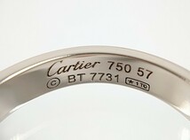 【新品仕上げ済】Cartier K18WG 約16.5号 総重量約4.8g ラブリング 証明書付 箱付 カルティエ ブランドアクセサリー ホワイトゴールド 750_画像4