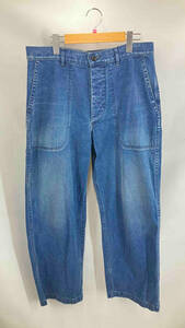 ☆ A.PRESSE アプレッセ 22AAP-04-08M ジーンズ デニムパンツ US NAVY DENIM 22AAP-04-08M 前ボタン 日本製 サイズ2(M)インディゴ 通年