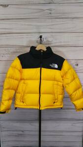 THE NORTH FACE ノースフェイス ショートヌプシ イエロー ダウンジャケット Mサイズ