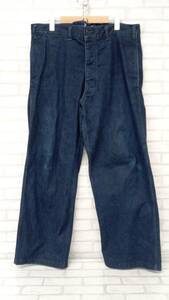 BURGUS PLUS 550-00 French Work Pants バーガスプラス フレンチワークパンツ メンズ W34 ジーンズ デニム ロングパンツ