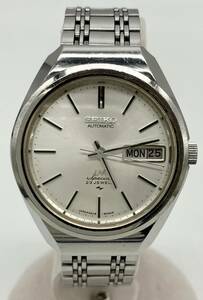 ジャンク SEIKO セイコー Lord Matic ロードマチック 5206-6120 アナログ 機械式 自動巻き メタルバンド デイデイト 腕時計