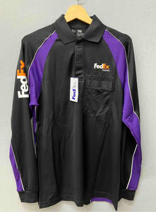 FedEx STAN HERMAN フェデックス ×スタン・ハーマン ユニフォーム 制服 企業物 長袖ポロシャツ 長袖ポロシャツ タグ付き FD5246