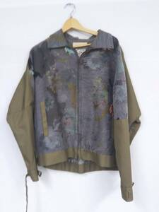 meagratia メアグラーティア paint jacquard BL ジャケット グレー 灰色 サイズ2 22211-0201