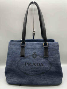 PRADA プラダ 1BG356／デニムトート バッグ