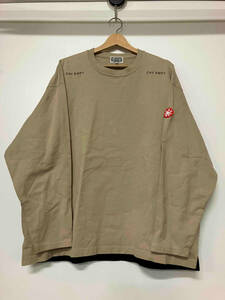 C.E. CAVEMPT シーイー キャブエンプト 22AW 長袖Tシャツ サイズXL ベージュ×ブラック メンズ通年 日本製