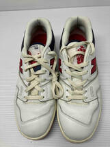 ☆ new balance × AIME LEON DORE ニューバランス×エメレオンドレBB550A3 スニーカー P550 RED サイズ28.5cm ホワイト 通年_画像2