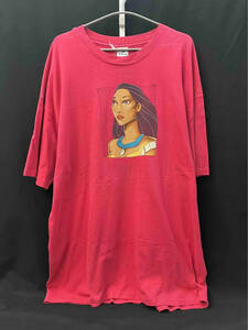 [90s] THE Disney STORE Pocahontas ディズニー ストア ポカホンタス 半袖 Tシャツ ピンク XXL USA製 ヴィンテージ 古着