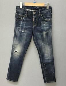 DSQUARED2 Dsquared 2 20 год модели *cool girl cropped jeans женский брюки джинсы длина ног 59cm