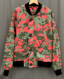 CANADA GOOSE fur bar Bomber jacket / camouflage /2415MP size M blouson 