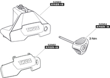 TH1500052984 THULE スペアパーツ レンチ (ベースキャリア Thule Evo Clamp 7105) 送料無料_画像2