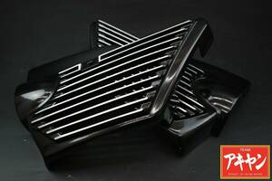 XJR400 前期 アルフィン サイドカバー アルミ製: 黒 ブラック BEETキジマ 4HM アルミ フィン XJR400S XJR400RXJR400RR