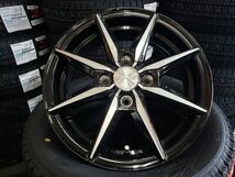 限定 2023年製 BRIDGESTONE BLIZZAK VRX2 155/65R14+TB-08 アルミ　4本送料込52400円 (ブラポリ) タント ワゴンR N-BOX スペーシア ムーヴ_画像3