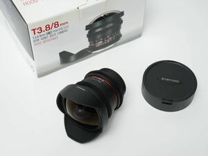 Samyang Cine 8mm t/3.8 魚眼レンズ Canon用 シネレンズ　美品