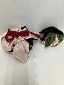 【ハンドメイド】巾着ポーチ　2個セット/LD013