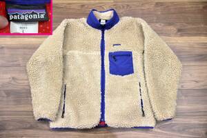 美品★2004年製 Patagonia クラッシック レトロカーディガン ナチュラル サイズ【L】★レトロX レトロパイル ダスパーカ デカタグ 白タグ