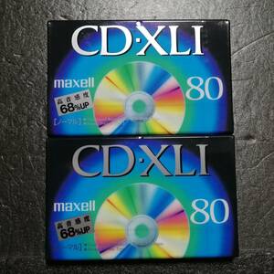 未開封　カセットテープ　maxell CD・XLⅠ　80分　2本セット