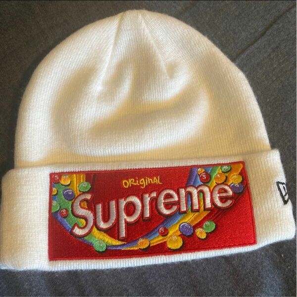 Supreme/Skittles / New Era Beanie "White" シュプリーム 白 ホワイト