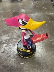 ！送無！非売品 THRUSHエキゾースト社 ウッドペッカー WoodPecker 卓上首振り人形 バブルヘッド