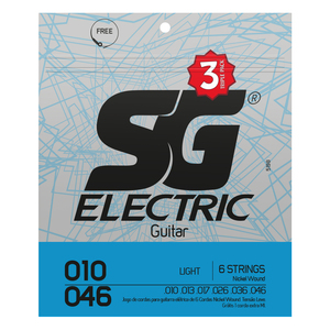 [3 Sets Pack][SGStrings]5198EX Nickel Plated Steel.010-046