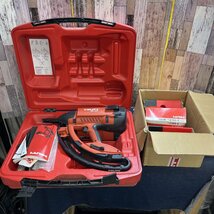 【現状品】〇ヒルティ(HILTI) ガス式鋲打機 GX100 ケース付き おまけピン付き ガス無し_画像1