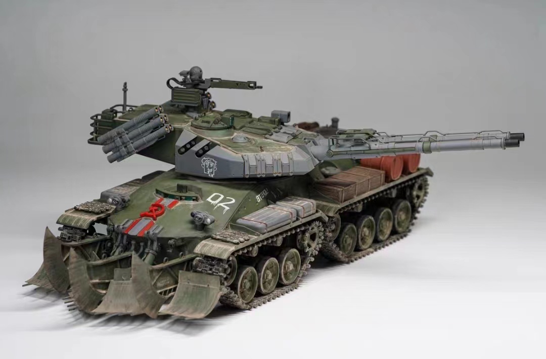 1/35 Soviet super heavy tank APOCALYPSE assembled and painted finished product, Plastic Models, tank, Military Vehicles, Finished Product