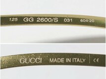 ☆中古☆GUCCI グッチ 度付き サングラス 125 GG 2600/S 031 60ロ20_画像9