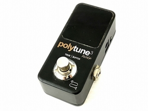 TC ELECTRONIC polytune3 mini ペダルチューナー エフェクター ポリチューン 中古 O8316728