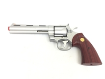 クラウンモデル コルト パイソン .357マグナム 6インチ ガスリボルバー シルバー COLT PYTHON CROWN ガスガン 中古 美品 G8220975_画像1