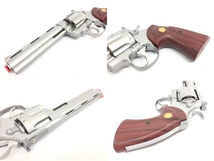 クラウンモデル コルト パイソン .357マグナム 6インチ ガスリボルバー シルバー COLT PYTHON CROWN ガスガン 中古 美品 G8220975_画像3