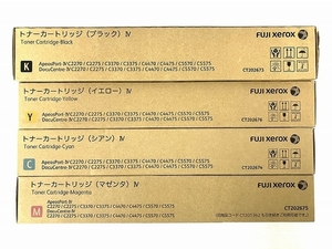 FUJI XEROX CT202673 CT202676 CT202675 CT202674 トナーカートリッジ 4本 セット フジゼロックス ジャンク O8318608