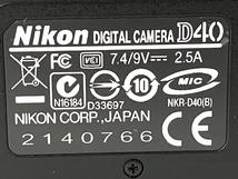 Nikon D40 ボディ AF-S NIKKOR ED 18-55mm F3.5-5.6G II レンズ キット ニコン ジャンク Y8313277_画像4