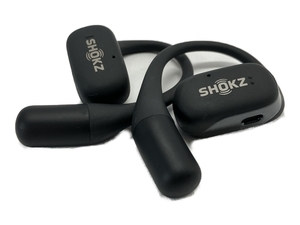 SHOKZ OPENFIT T910 完全ワイヤレスイヤホン 耳掛けタイプ オープンイヤー ブラック 中古 W8330844