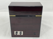 メーカー不明 黒色 ワインディングマシーン 2本巻き 高級木製 静音設計 上げ機 機械式 時計自動巻き 中古 N8334335_画像5