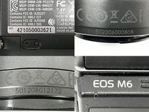 Canon EOS M6 ミラーレス カメラ EF-M 55-200mm 15-45mm レンズ ダブルズームキット キャノン 中古 M8339677_画像10