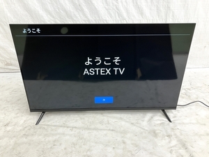 【引取限定】 WIS ASTEX AX-MSK43 43V型 4K/HDR対応 チューナーレス スマートテレビ 2022年製 中古 直 Y8282708