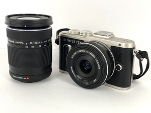 OLYMPUS PEN E-PL8 14-42mm 40-150mm デジタルカメラ ダブルレンズキット カメラ オリンパス ジャンク Y8288706