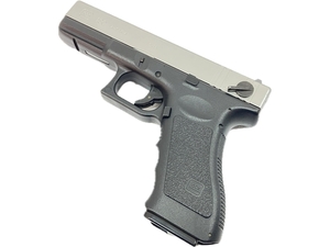 東京マルイ GLOCK 18C SILVER SLIDE 電動ハンドガン 箱有り マガジン3個 バッテリー2個付き 中古 C8356581