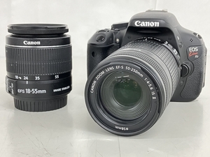 Canon EOS kiss X5 18-55mm 55-250mm ダブルズームキット キャノン イオス キス カメラ 中古 K8351239