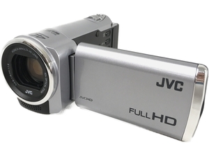 JVC GZ-E100-S Everio ビデオ カメラ 2012年製 メモリー ムービー フルHD Victor ビクター 中古 良好 N8348244